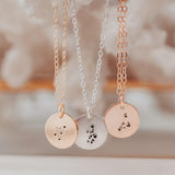 Zodiac Disc Necklace by Salt and Sparkle