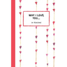 Why I Love you 50 Reasons: Fill in the Blank Book, Soft Matt Cover, Romantic Valentines Day Gift, Personalized Gift, Couples Journal