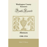 Washington County, Tennessee Death Record Abstracts: 1908-1916