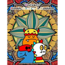 Qastamere Friendly Monsters On Mandalas: Coloring Book for Adults and older Children and teens. Funny designs of adorable monsters placed in front of