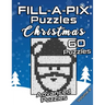 FILL-A-PIX Puzzles Christmas: Advanced Logic Grid Puzzles for Adults and Kids Fun Mosaic Brain Tease for Holiday Season