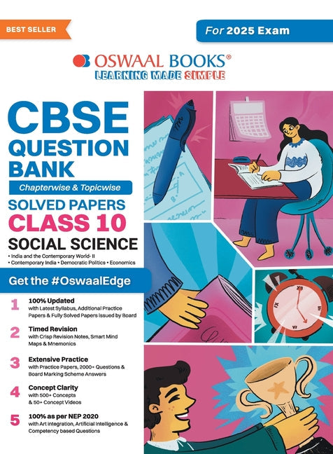 Oswaal CBSE Question Bank Class 10 Social Science, Chapterwise and Topicwise Solved Papers For Board Exams 2025 - Paperback by Books by splitShops