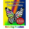 Adult Coloring Books: Butterflies
