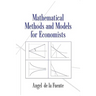 Mathematical Methods and Models for Economists