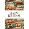 Reading Journal (Watercolour Stacked Books with Leaves): 6"x9" Book Lover's Diary; Book/Series Reviews, Reading Tracker, Favorite Book List, Favorite