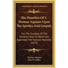 The Homilies Of S. Thomas Aquinas Upon The Epistles And Gospels: For The Sundays Of The Christian Year, To Which Are Appended The Festival Homilies (1