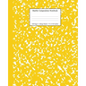 Marble Composition Notebook College Ruled: Yellow Marble Notebooks, School Supplies, Notebooks for School