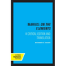 Marius: On the Elements: A Critical Edition and Translation Volume 10