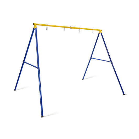 660 LBS Extra-Large A-Shaped Swing Stand with Anti-Slip Footpads (Without Seat)-Yellow