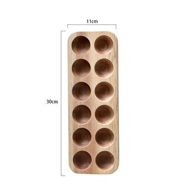 Japanese style Wooden Double Row Egg Storage by Blak Hom