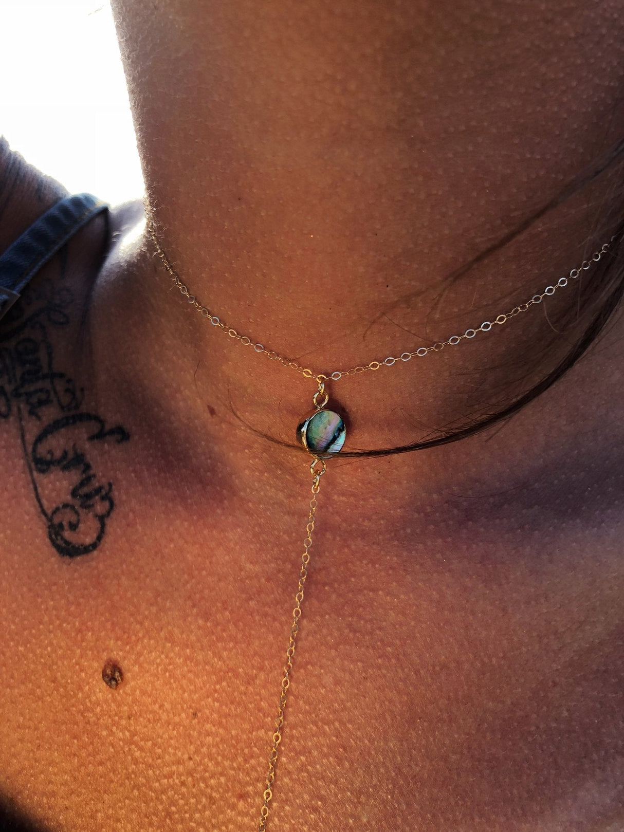 Abalone Lariat by Toasted Jewelry