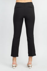 Adrianna Papell Mid Waist Pull On Solid Straight Pants by Curated Brands