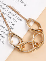 Chains Geometric Solid Color Necklaces Accessories by migunica