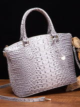 Alligator Print Pleated Split-Joint Bags Handbags by migunica