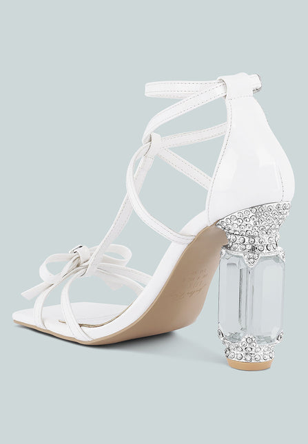 affluence jeweled high heel sandals by London Rag