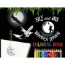 SKY and HIS WOODEN SPOON COLORING BOOK: A children's fantasy dream coloring book about magic, adventure and the fearless imagination of a little boy