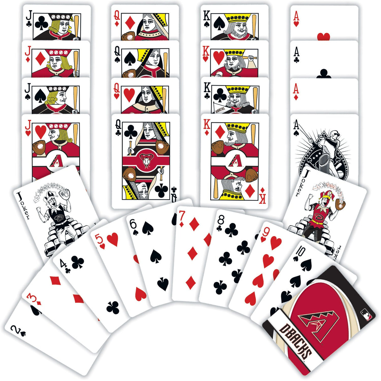 Arizona Diamondbacks Playing Cards - 54 Card Deck by MasterPieces Puzzle Company INC