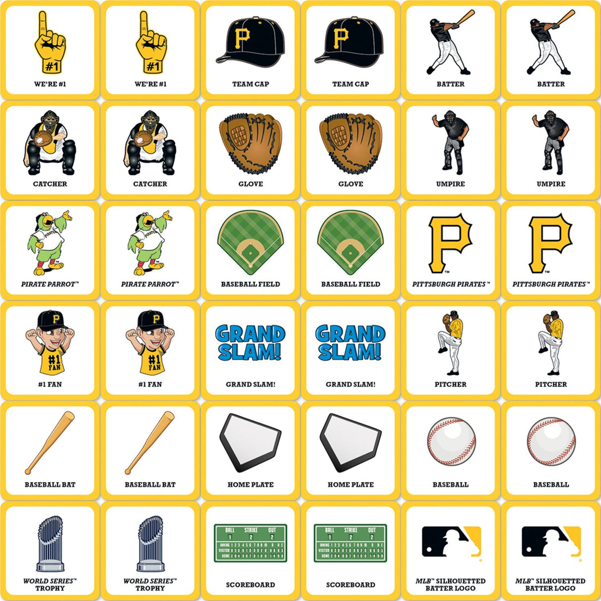 Pittsburgh Pirates Matching Game by MasterPieces Puzzle Company INC