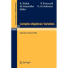 Complex Algebraic Varieties: Proceedings of a Conference Held in Bayreuth, Germany, April 2-6, 1990