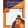 Thanksgiving Word Search: Thanksgiving Word Search Large-Print for Kids and Adults, Large-Print Word Search Puzzles For Holiday Fun for Everyone