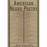 American Negro Poetry: An Anthology