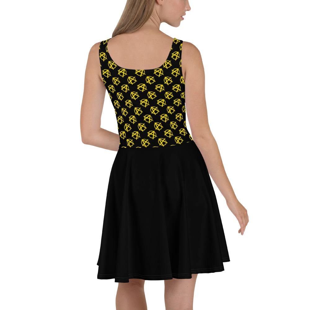 Ancap Anarchy Skater Dress (Black) by Proud Libertarian