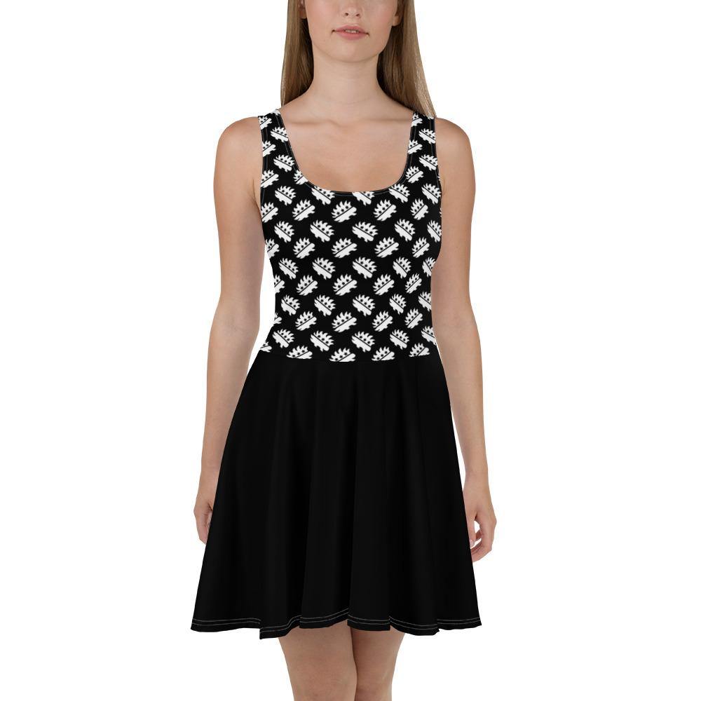 Black Porcupine Skater Dress by Proud Libertarian