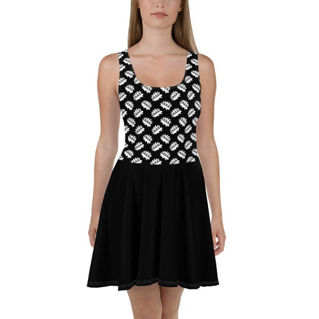 Black Porcupine Skater Dress by Proud Libertarian