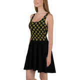 Ancap Anarchy Skater Dress (Black) by Proud Libertarian