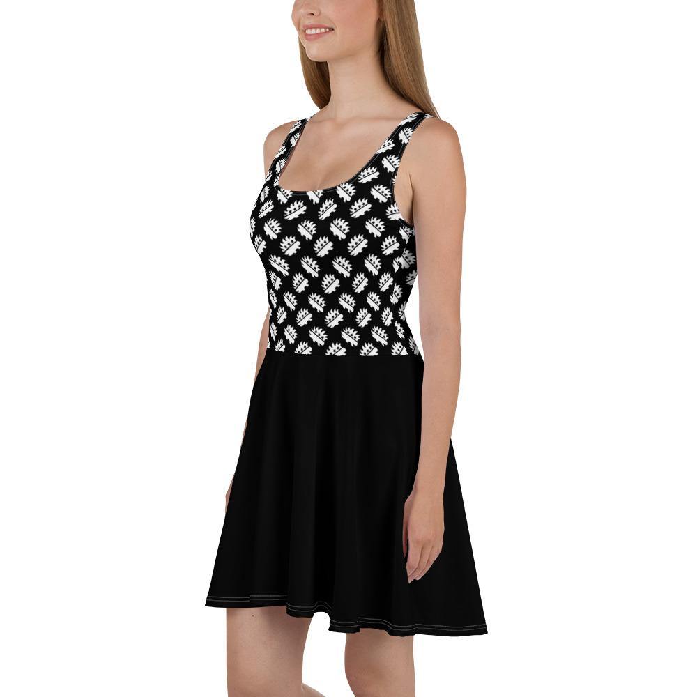 Black Porcupine Skater Dress by Proud Libertarian