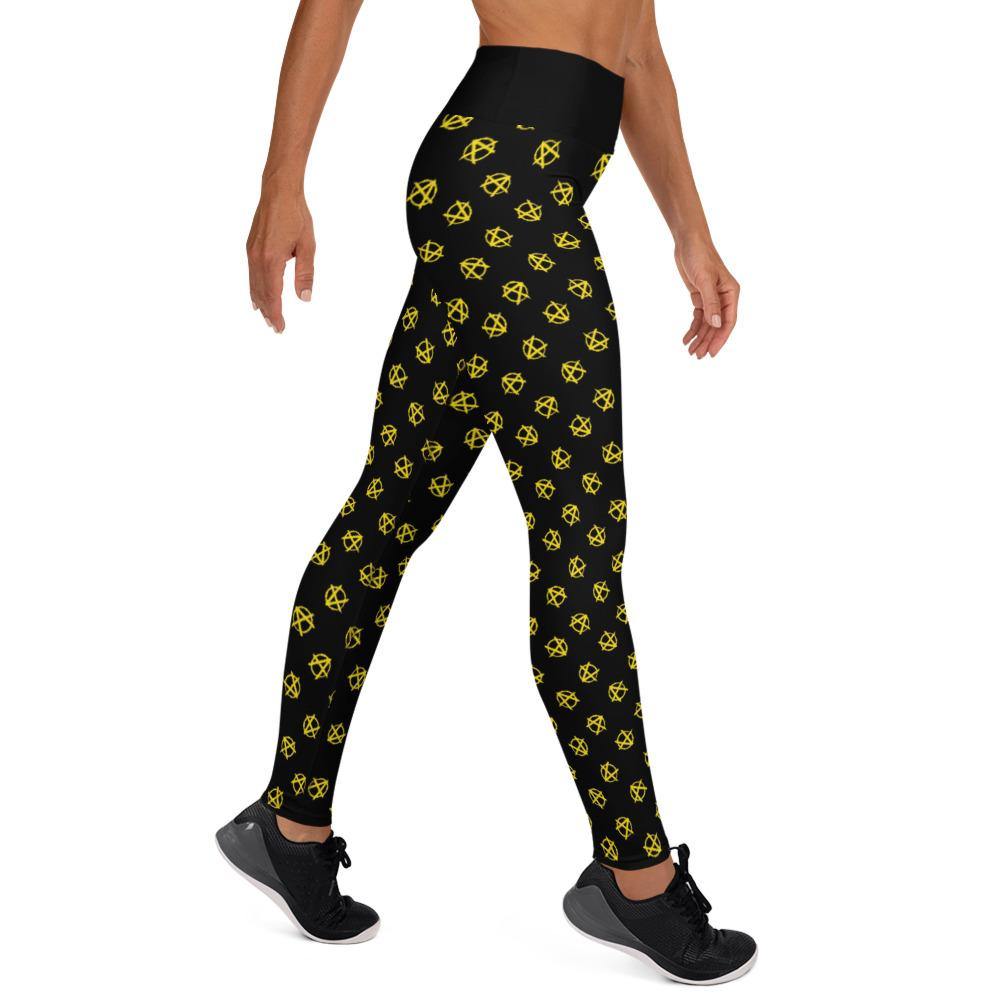 Ancap Anarchy Yoga Leggings by Proud Libertarian