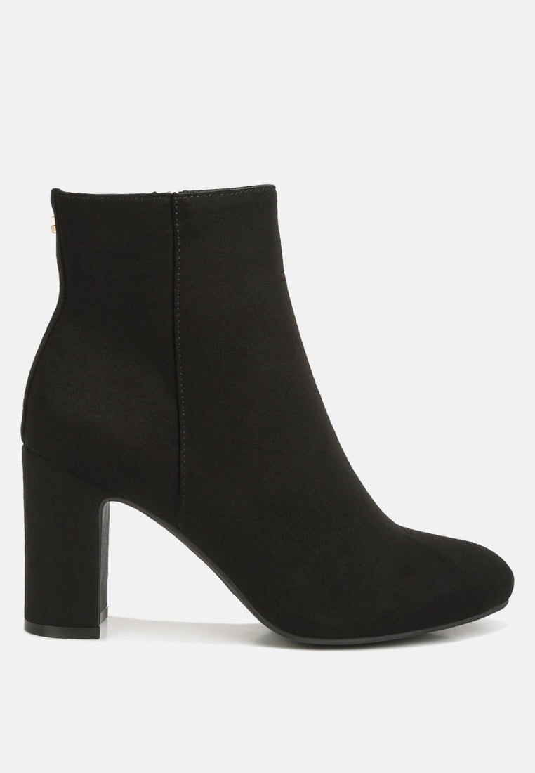 alysia block heel ankle boots by London Rag