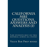 California MBE Questions, Answers and Analysis (1): Law students rely on this material across all states!