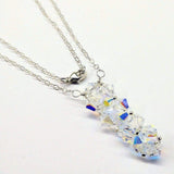 Handmade Wire Woven Crystal Rock Candy Necklace in Various Colors by Alexa Martha Designs