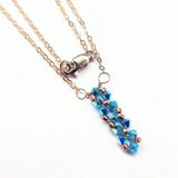 Tiny Super Sparkly Rock Candy Crystal Bar Necklace by Alexa Martha Designs