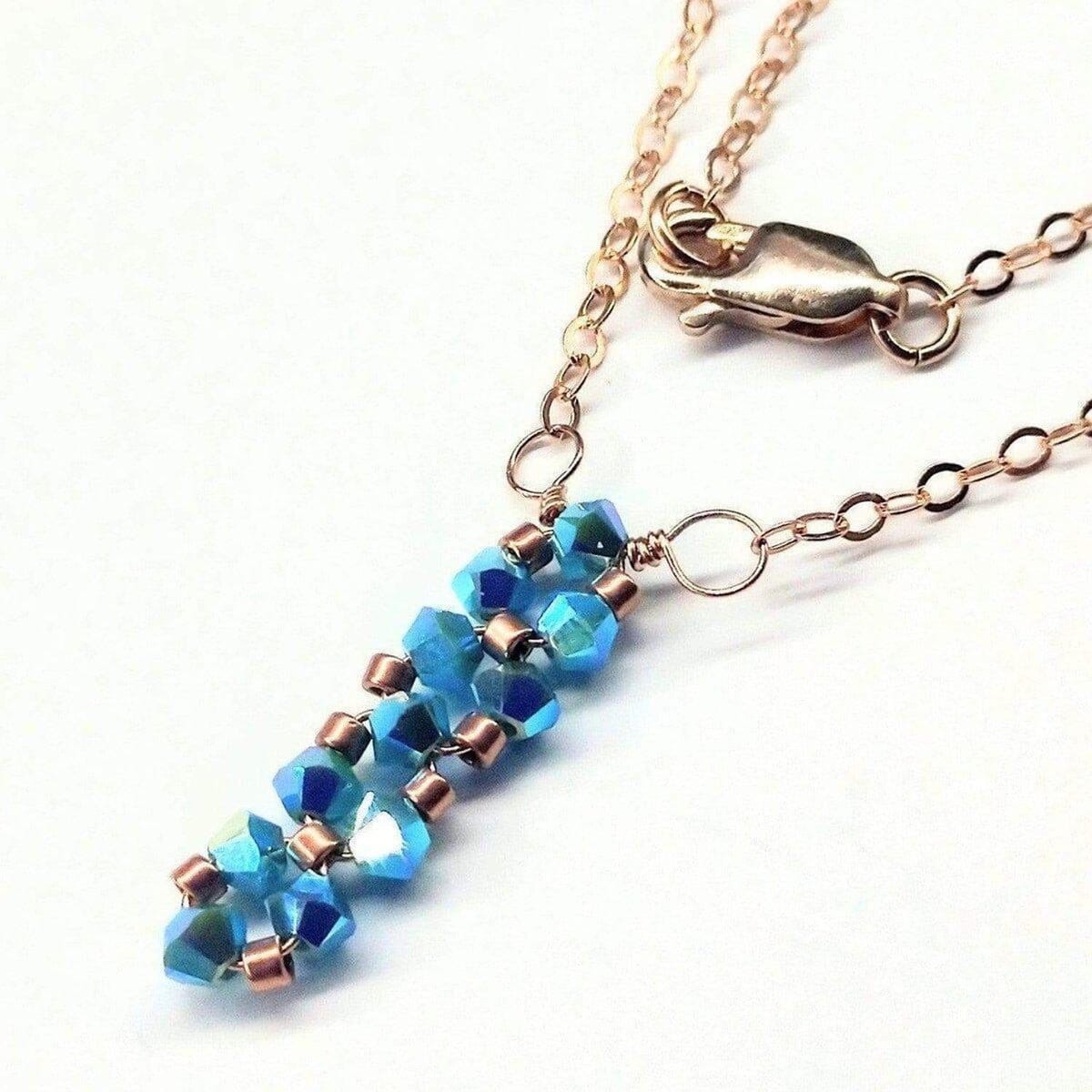 Tiny Super Sparkly Rock Candy Crystal Bar Necklace by Alexa Martha Designs