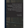 Notes of Talks on Teaching, Given by Francis W. Parker, at the Martha's Vineyard Summer Institute, July 17 to August 19, 1882 / Reported by Lelia E. P