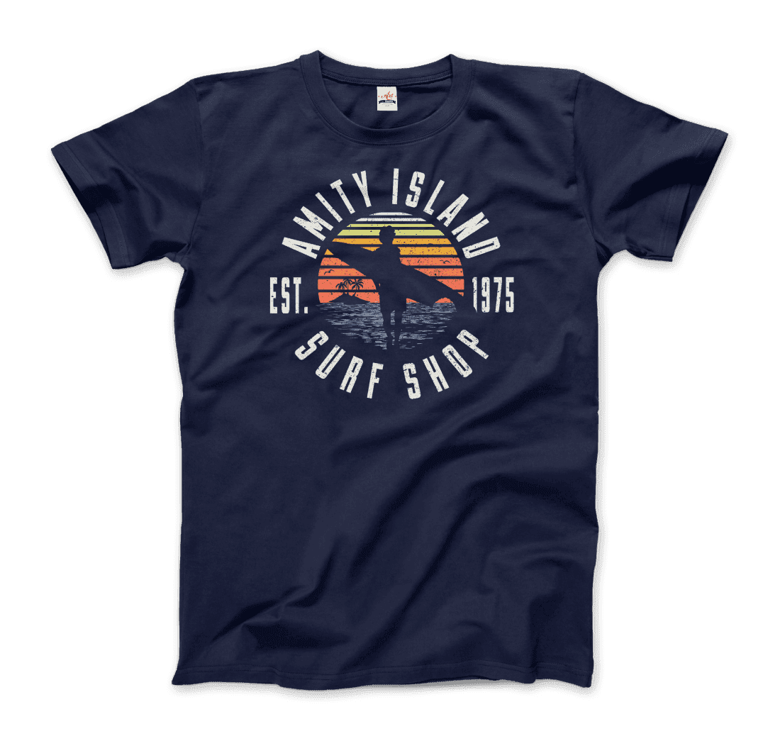 Amity Island Surf Shop, Jaws T-Shirt by Art-O-Rama Shop - Vysn