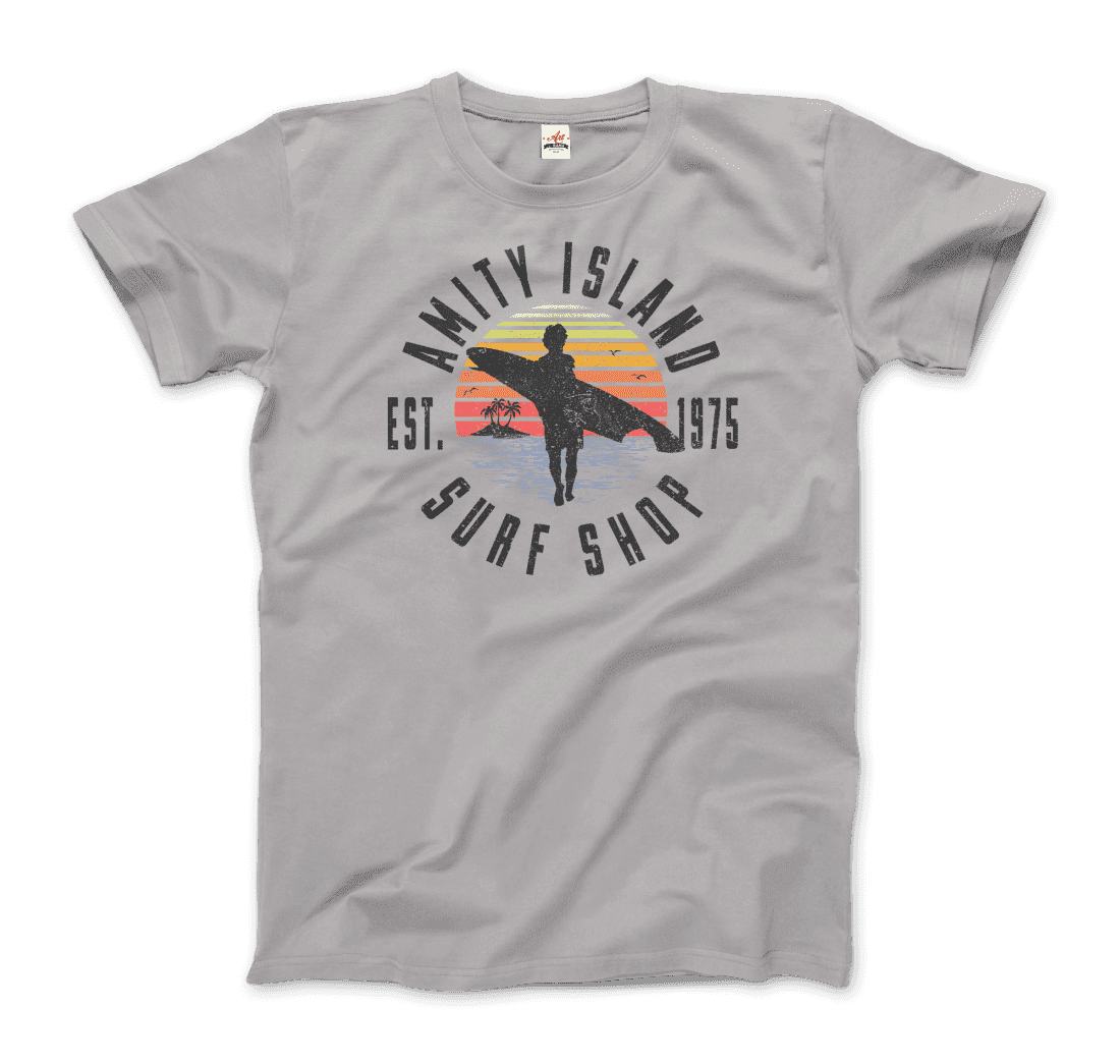 Amity Island Surf Shop, Jaws T-Shirt by Art-O-Rama Shop - Vysn