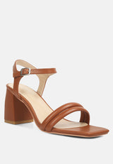 edyta ankle strap block heel sandals by London Rag