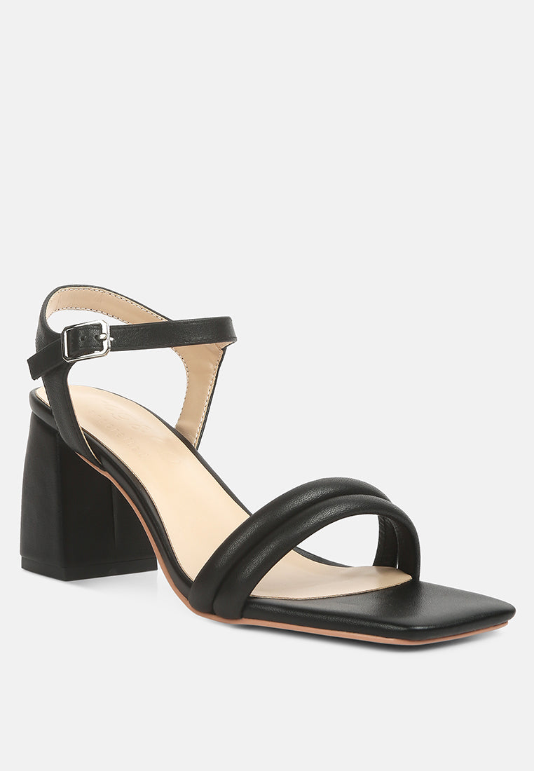 edyta ankle strap block heel sandals by London Rag