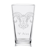 ZODIAC Pint Glasses by LumEngrave