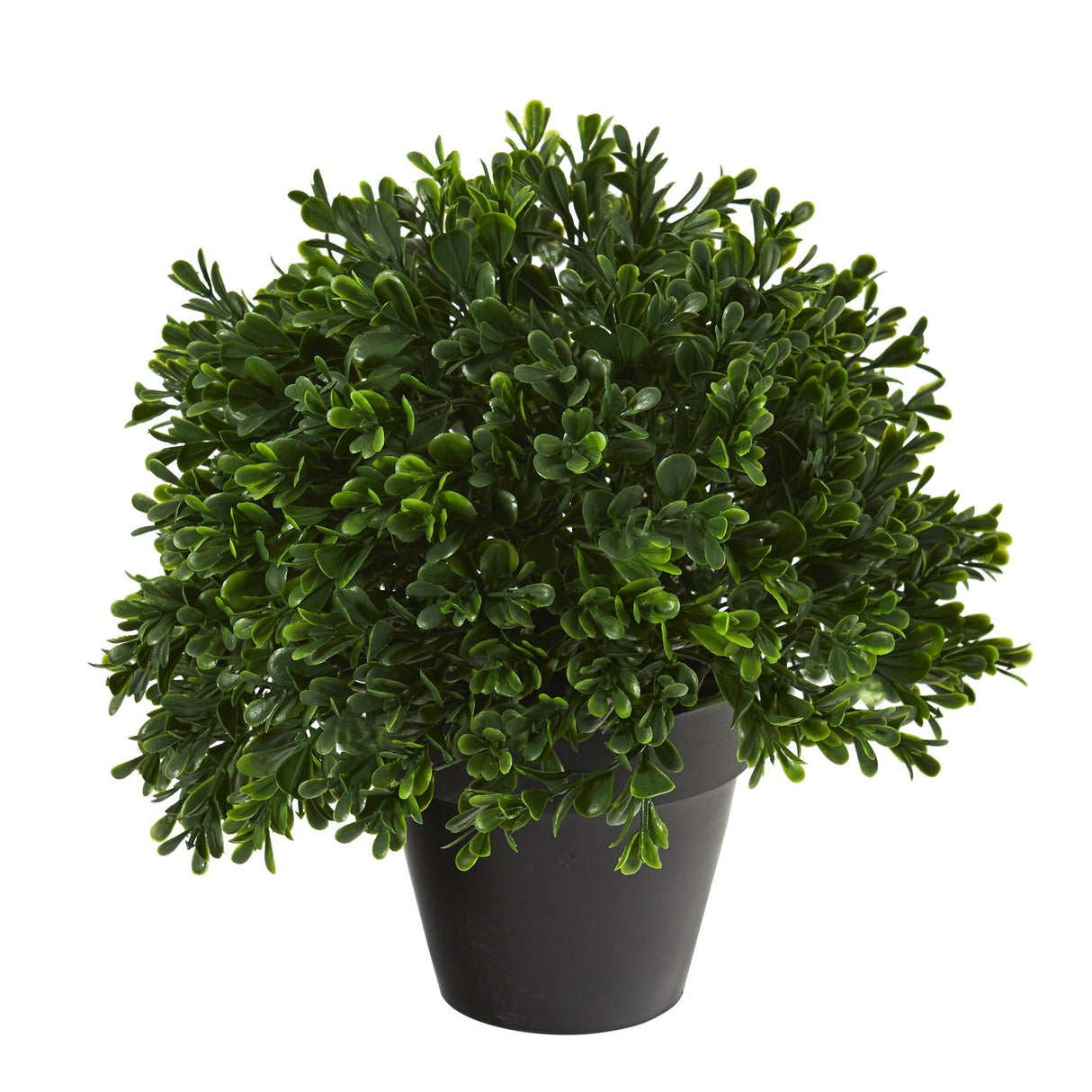 10” Boxwood Topiary Artificial Plant UV Resistant (Indoor/Outdoor) by Nearly Natural