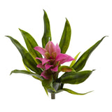 10” Bromeliad Artificial Flower (Set of 6) by Nearly Natural