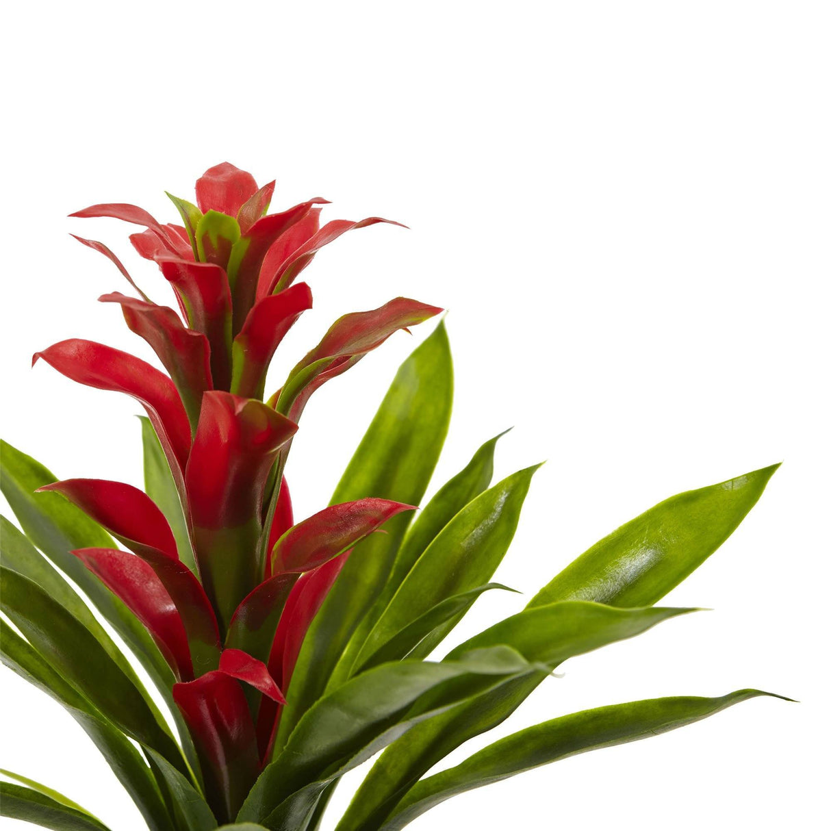 15” Artificial Bromeliad Flower (Set of 4) by Nearly Natural