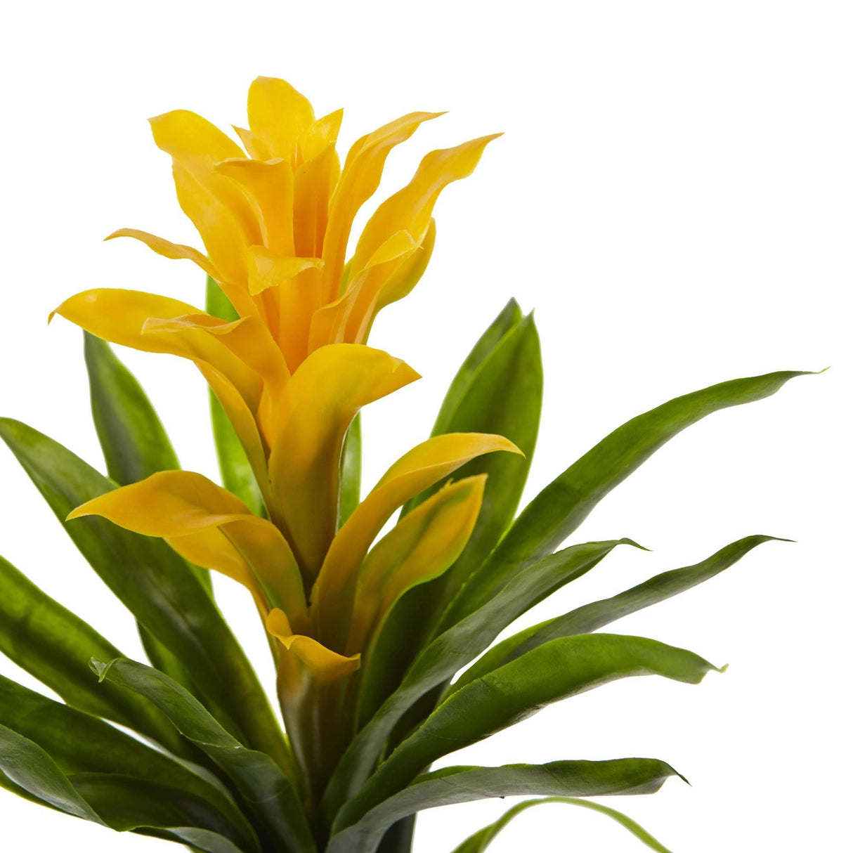 15” Artificial Bromeliad Flower (Set of 4) by Nearly Natural