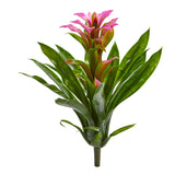 15” Artificial Bromeliad Flower (Set of 4) by Nearly Natural