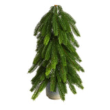 17” Pine Artificial Christmas Tree in Decorative Planter by Nearly Natural