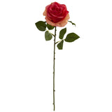 18” Artificial Rose Flower (Set of 24) by Nearly Natural