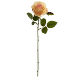 18” Artificial Rose Flower (Set of 24) by Nearly Natural